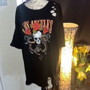 Los Angeles skull top
